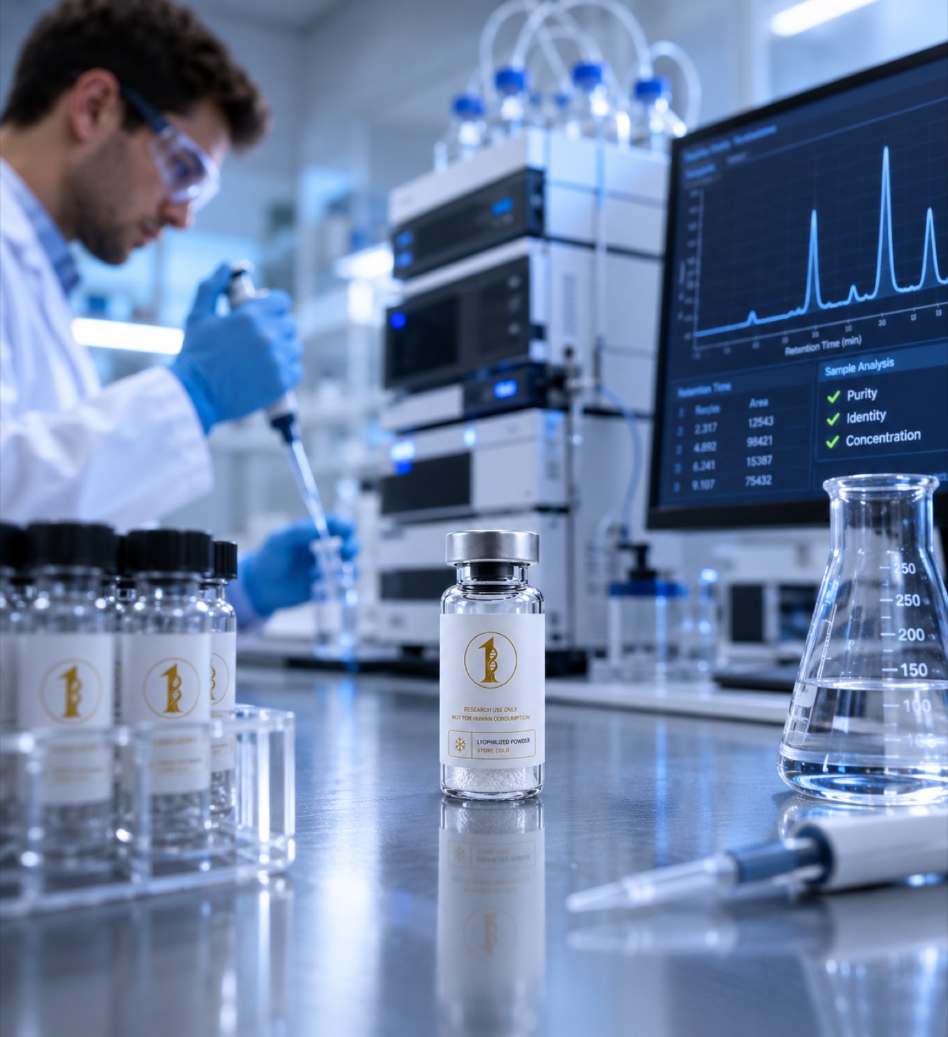 Independent HPLC and mass-spectrometry testing with a Certificate of Analysis